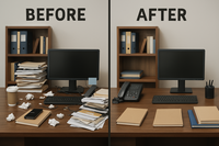 デスクが散らかっていると仕事も進まない！片づけで快適に働くコツ